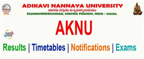 AKNU Degree 4th Sem Results 2024 విడుదల లింక్.